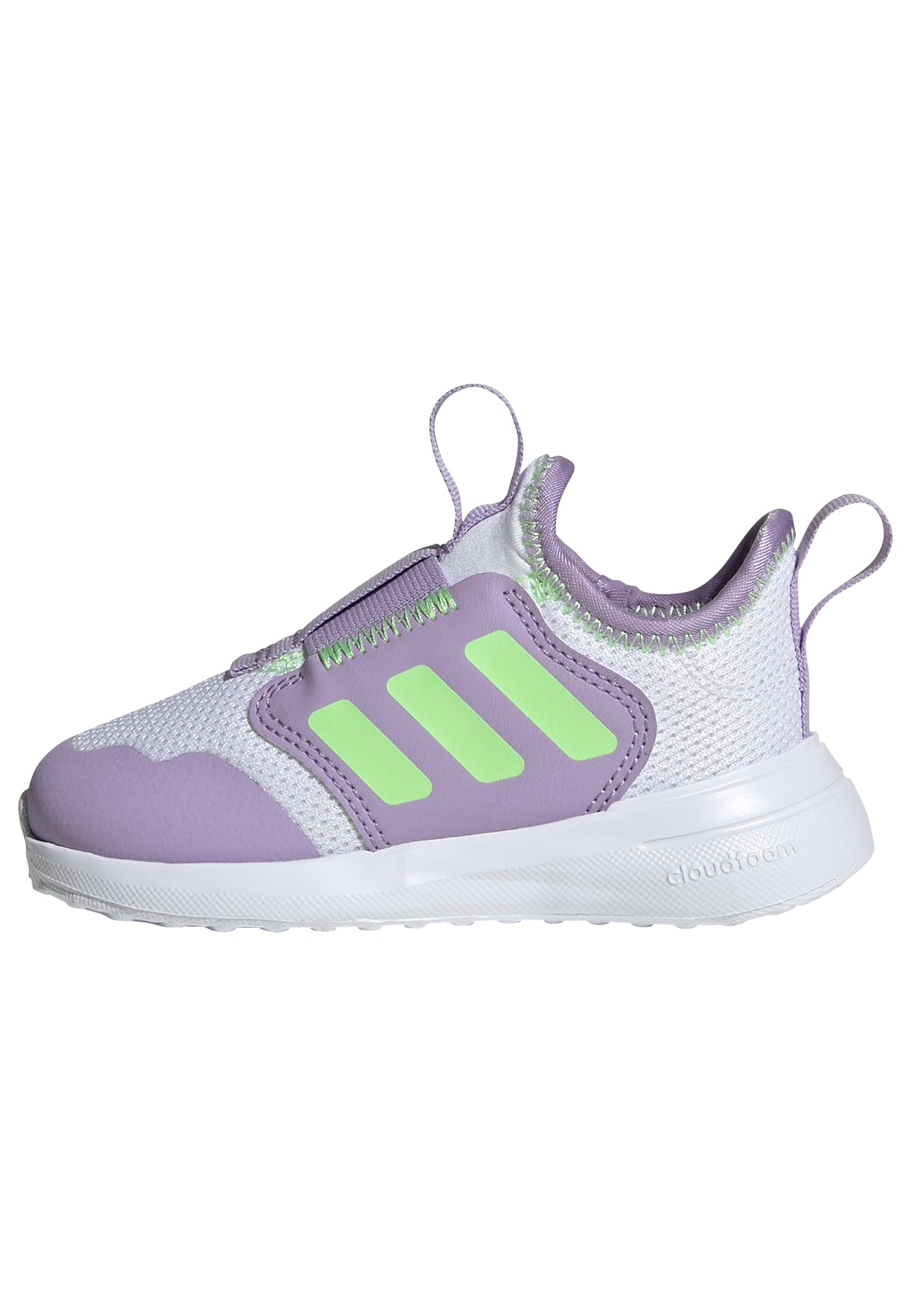 adidas Unisex Baby TENSAUR Comfort Shoes Infants, FTWR White/Lime Burst/Powder Plum, 9.5 UK Child