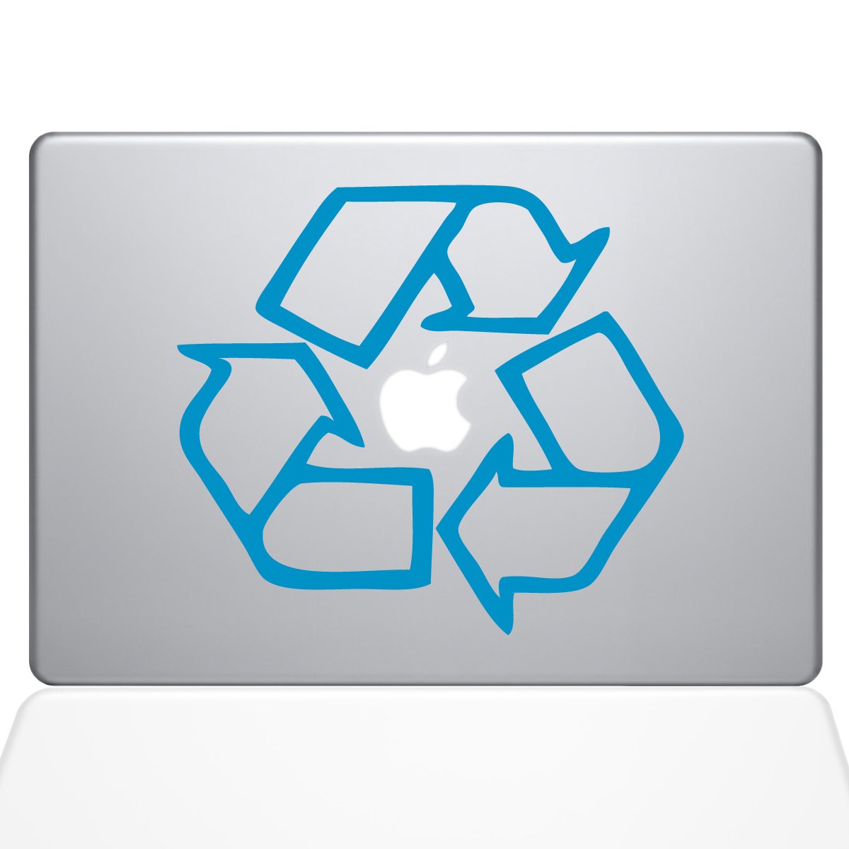 The Decal Guru Go Green Recycle MacBook Decal Vinyl Sticker 15
