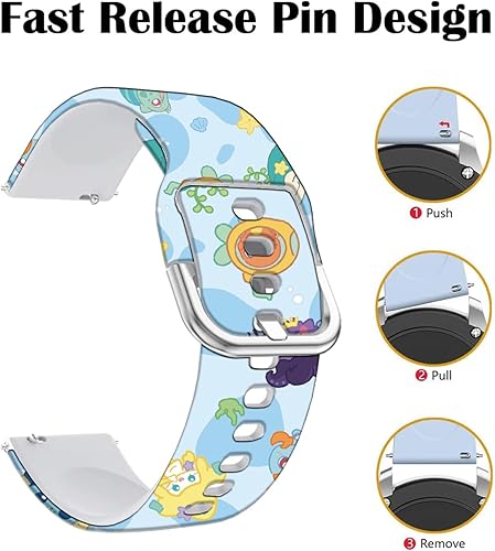 Miniatura 4 de Sea Turtle Ocean - Correas compatibles con Samsung Galaxy Watch 4 40/1.732 in/Galaxy Watch 1.654 in/Watch 3 1.614 in/Active 2/Gear S2