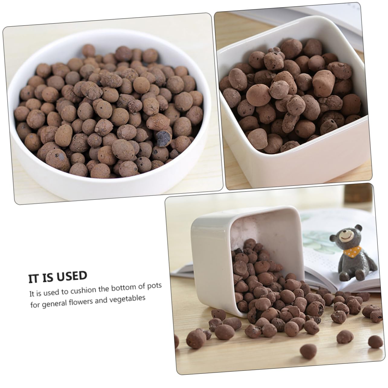 Blähton 1kg für Blumentöpfe aus Ton und Schiefer, Locker Porös