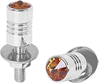 Vista 1 de Grand General 50850 - Cierre de matrícula de aluminio cromado con cristal ámbar