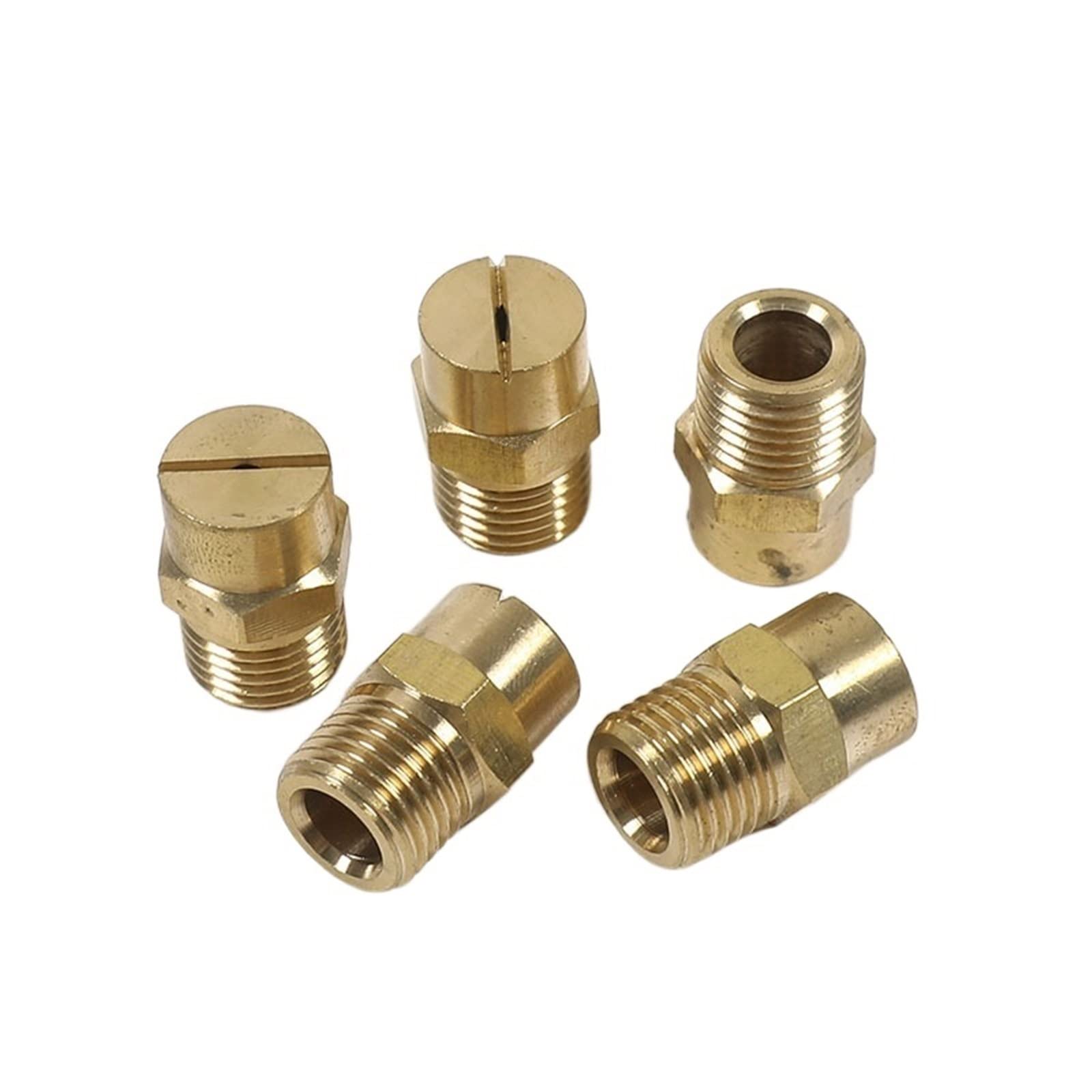 1/2 Pouce Fente Cuivre Micro Arroseur Pelouse Arroseur Ventilateur Arroseur Jardin Atomisation Refroidissement Buse De Pulvérisation Arroseur Buse D'atomisation (Size : 5PC) ()