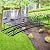 Spurgehom 8FT Garden Bridge - Metal Arch Bridge with Safety Siderails, Outdoor Decorative Iron Pond Bridge for Stream, Backyard, Creek, Black