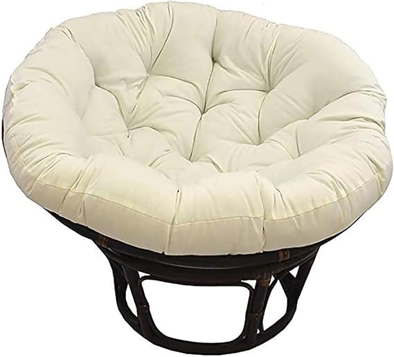 Round Leisure Papasan Seat Cushion, Papasan Chair Cushion, Tufted