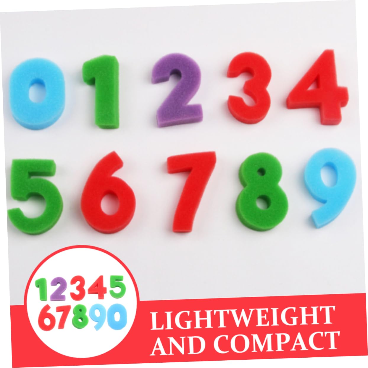 DOITOOL DIY Sponge Stamps Kit 10pcs Number Paint Sponges Boys and Girls Art Supplies Painting Tools