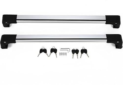 Miniatura 7 de HECASA Barras transversales con cerradura compatibles con Mazda 5 220 libras 2006-2017, portaequipajes, portaequipajes, portaequipajes, rieles