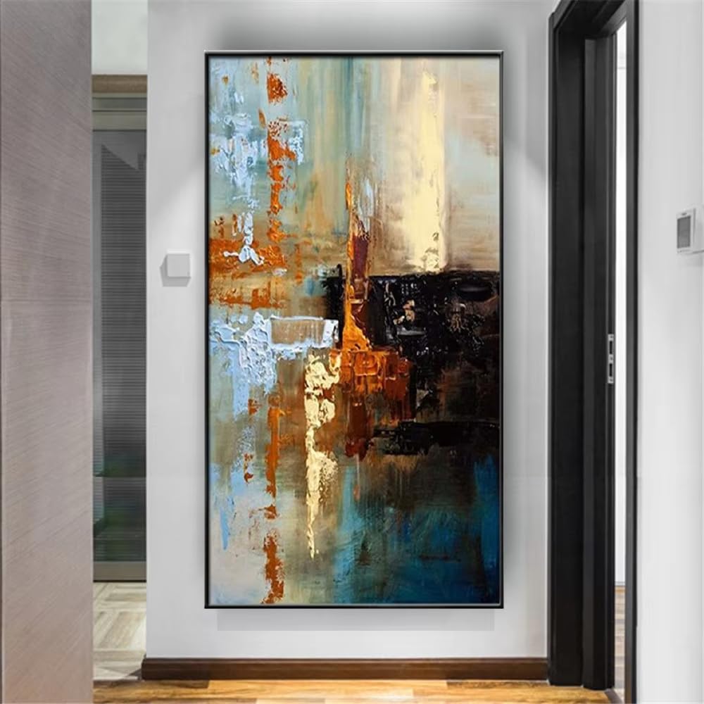 Dfzewki No Frame Canvas Prints Artwork, Abstract Art Painting Large Wall Decor Room Decor(20X40cm(8X16in)/No Frame)