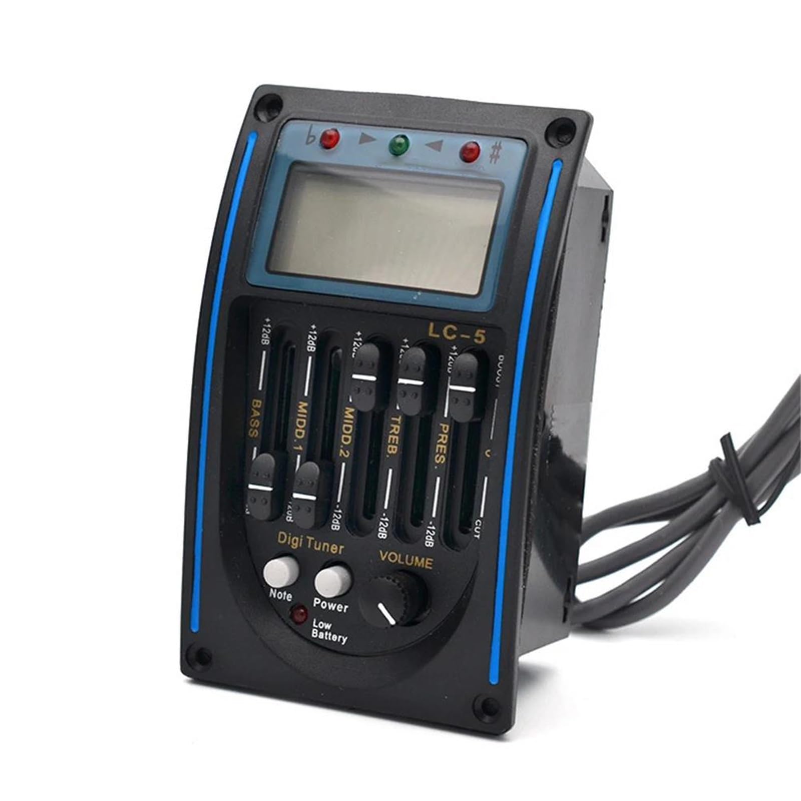 Pickup Per Chitarra Pickup Per Chitarra Acustica Professionale EQ5 Preamplificatore LCD Accordatore Pickup Equalizzatore Accessori Per Strumenti Musicali