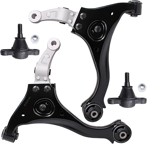 Miniatura 181 de Detroit Axle - Kit de 4 brazos de control delanteros para Chrysler 300 Dodge Challenger Charger Magnum, 2 brazos de control delantero inferiores con