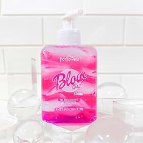 HotFlowers Gel Aromatizante Beijável para Região Pélvica e Virilha Morango com Creme 320ml