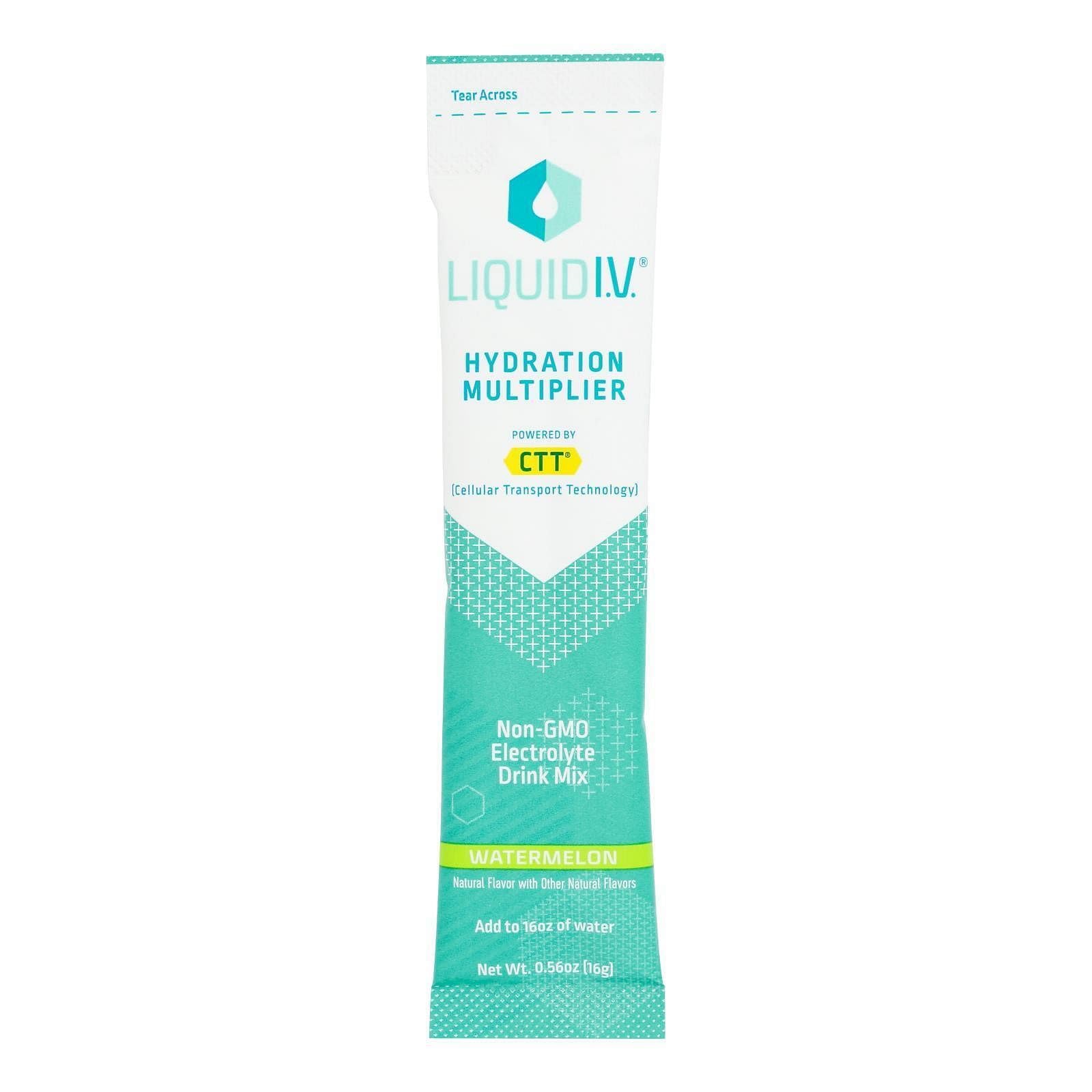 Liquid I.V. IV Watermelon Hydration Drink Mix Single, 0.56 OZ