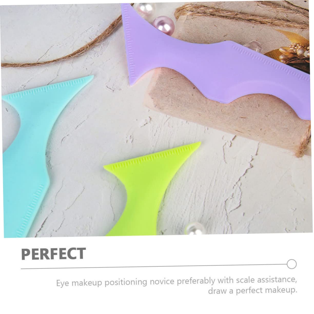 Ipetboom 6pezzi Stencil Eyeliner Silicone Per Trucco Occhi Strumento Facile Da Usare Per Principianti e Professionisti Per Creare Linee Sfumate e Definite