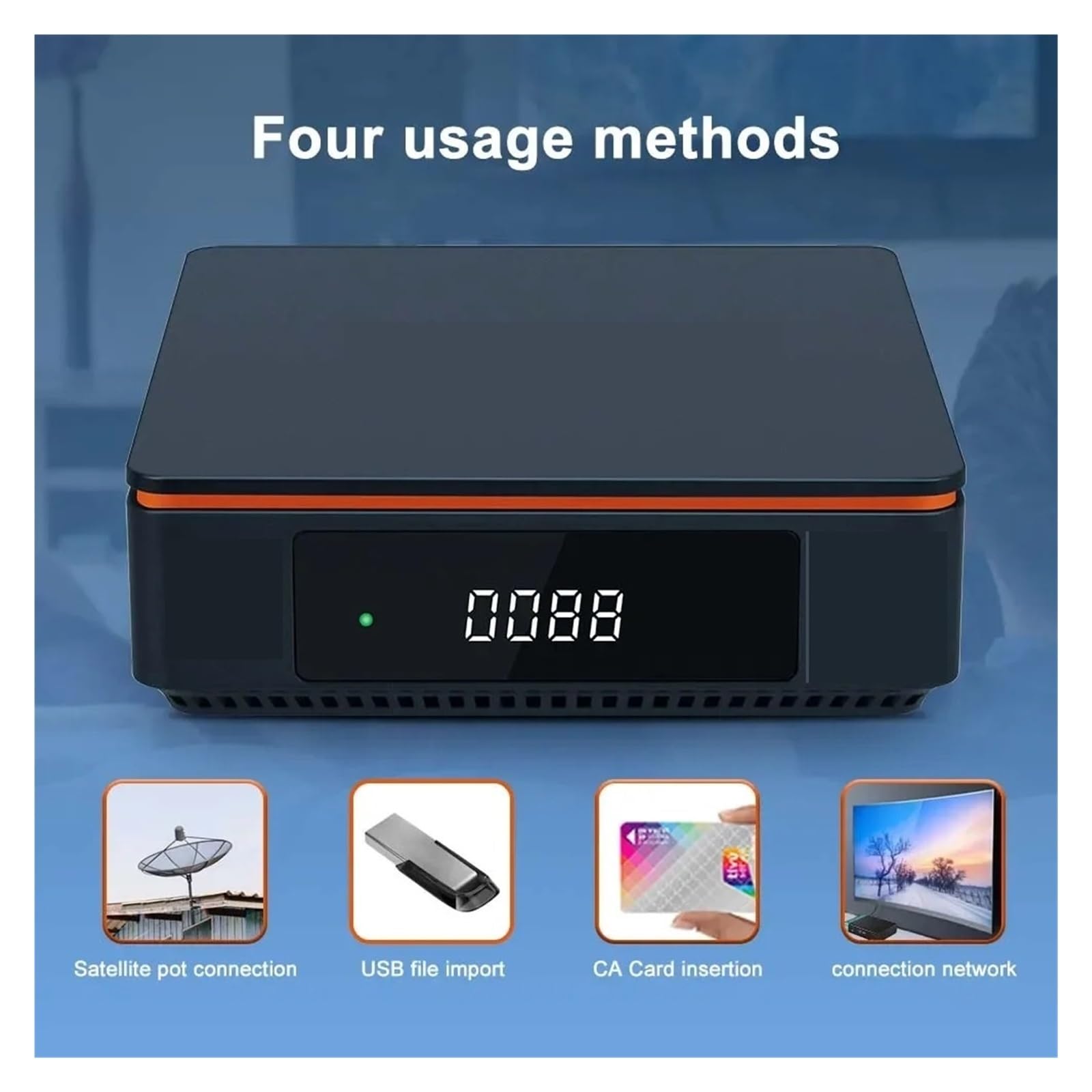 Récepteur Satellite 1080P FHD, Amplificateur De Signal, Gain Couverture plus large