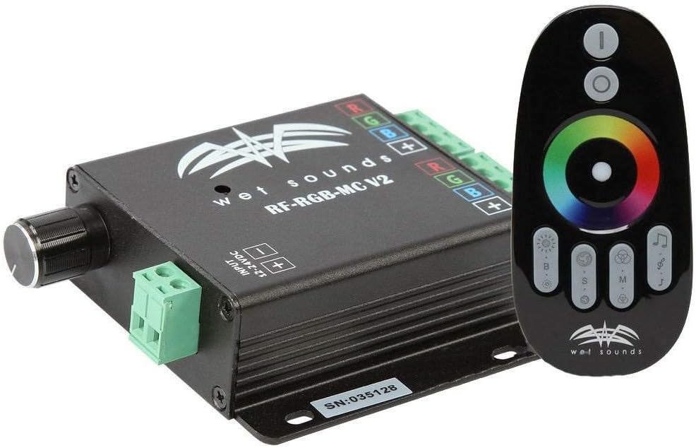 Wet Sounds RF RGB Multi-Function LED Lighting & Music Marine Speaker Controller