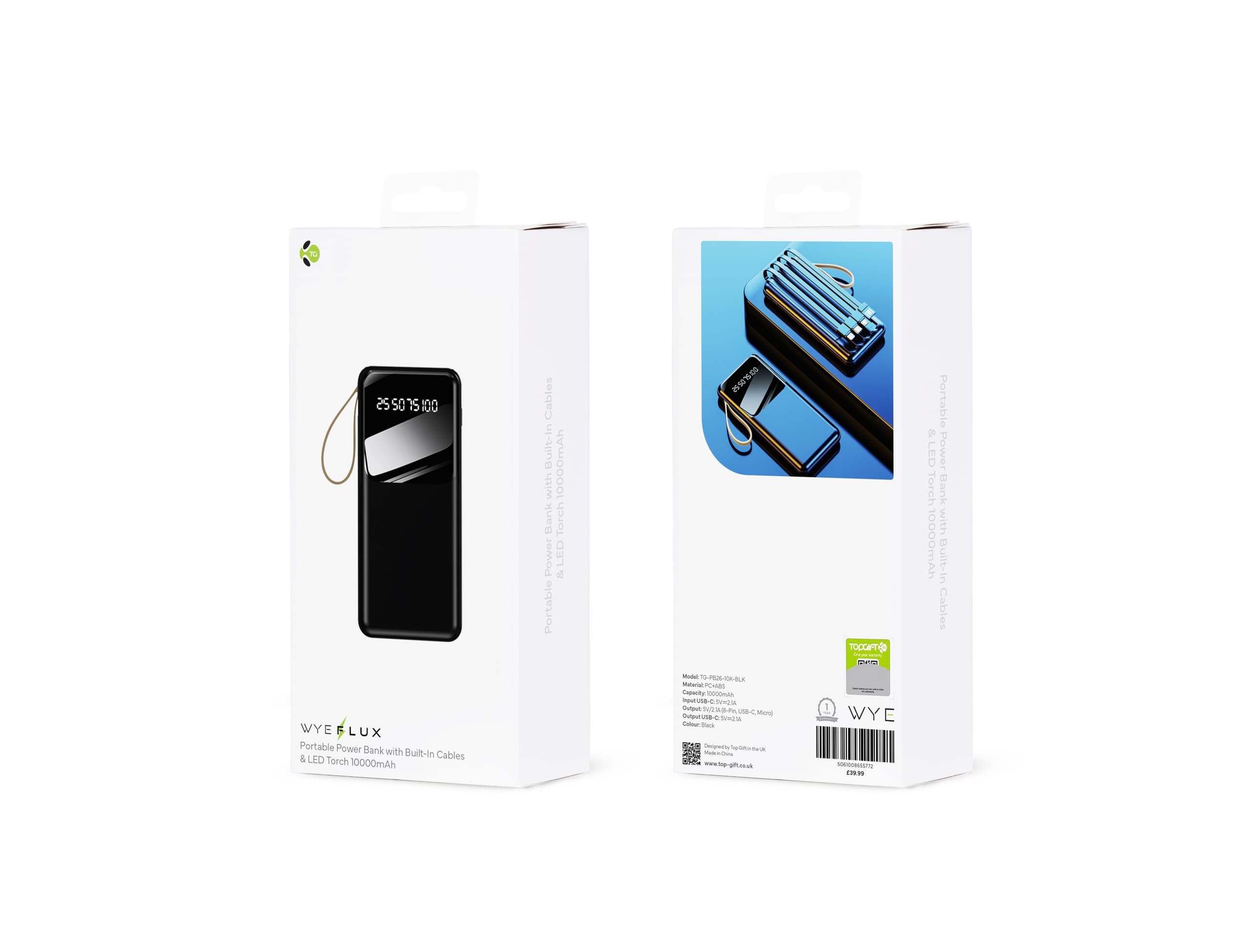 Veger S11 power bank a ricarica rapida - 10000mAh - 38W - QC