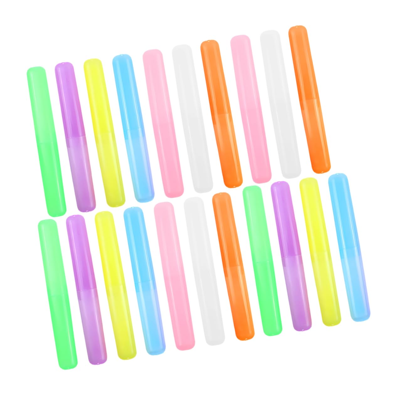 Alipis 105 Piezas Estuche para Cepillos De Color Pasta Caja De Cepillo De Porta Cepillos De Estuche De Viaje Portador De Pasta De Páginas