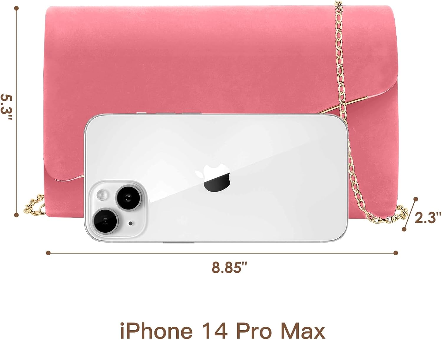 Clutch Purses for Women Evening Bag Faux Suede Formal Party Wedding Cocktail Prom - Image 3