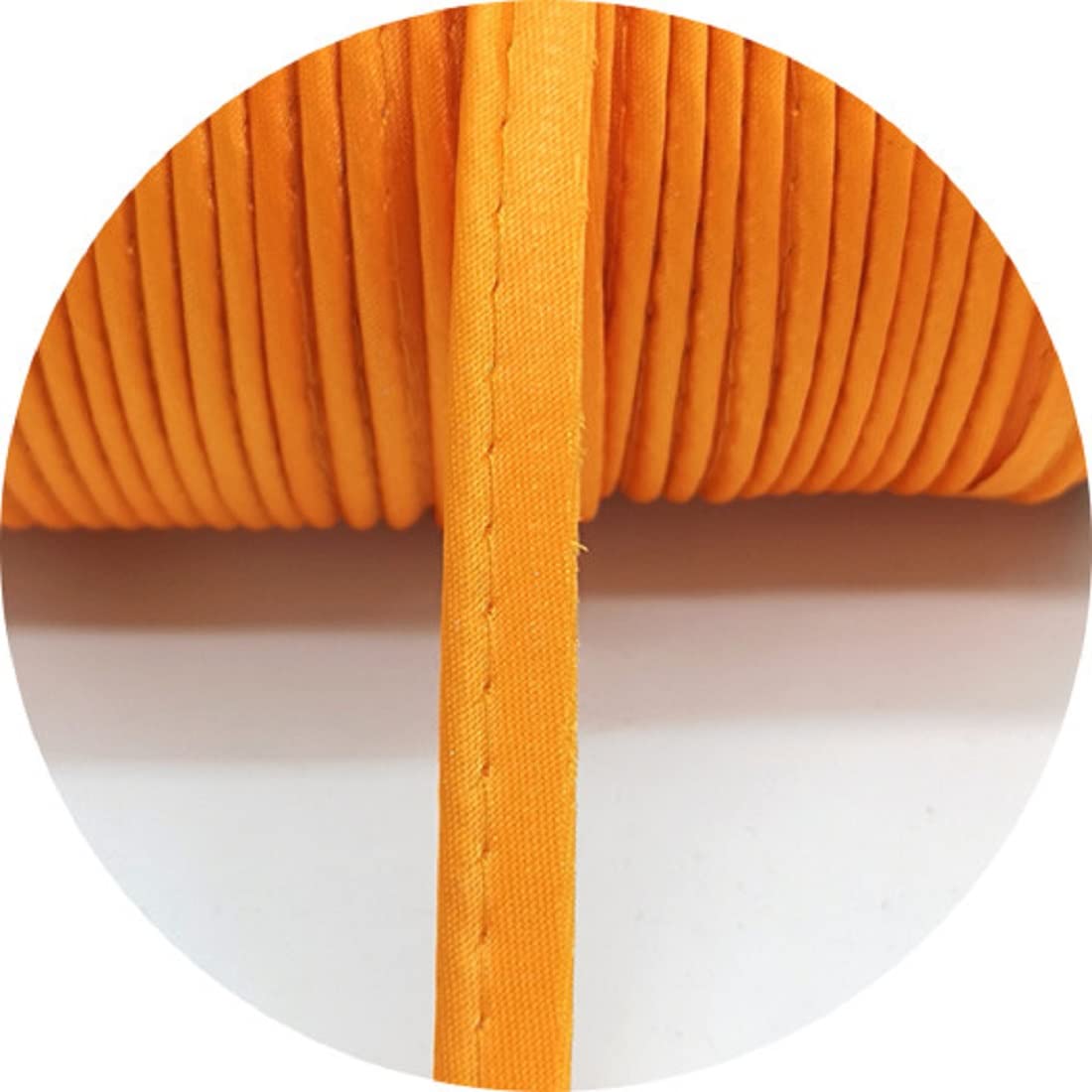 Yalulu 20 Meters Edge Sewing Ribbon Bias Insert Piping Cord Rope for DIY Patchwork Garment Sewing Making and Trimming Home Textile (Orange)