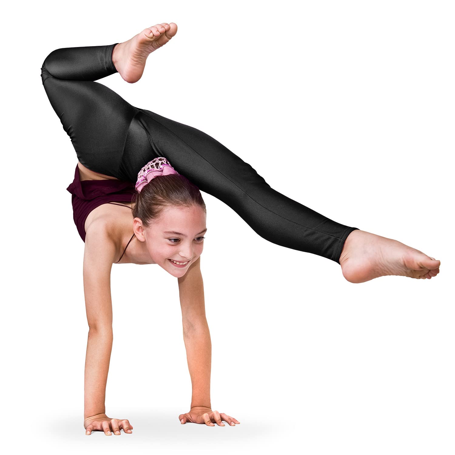 Pantalones para niña Danza Gimnasia con Purpurina Brillante NewL