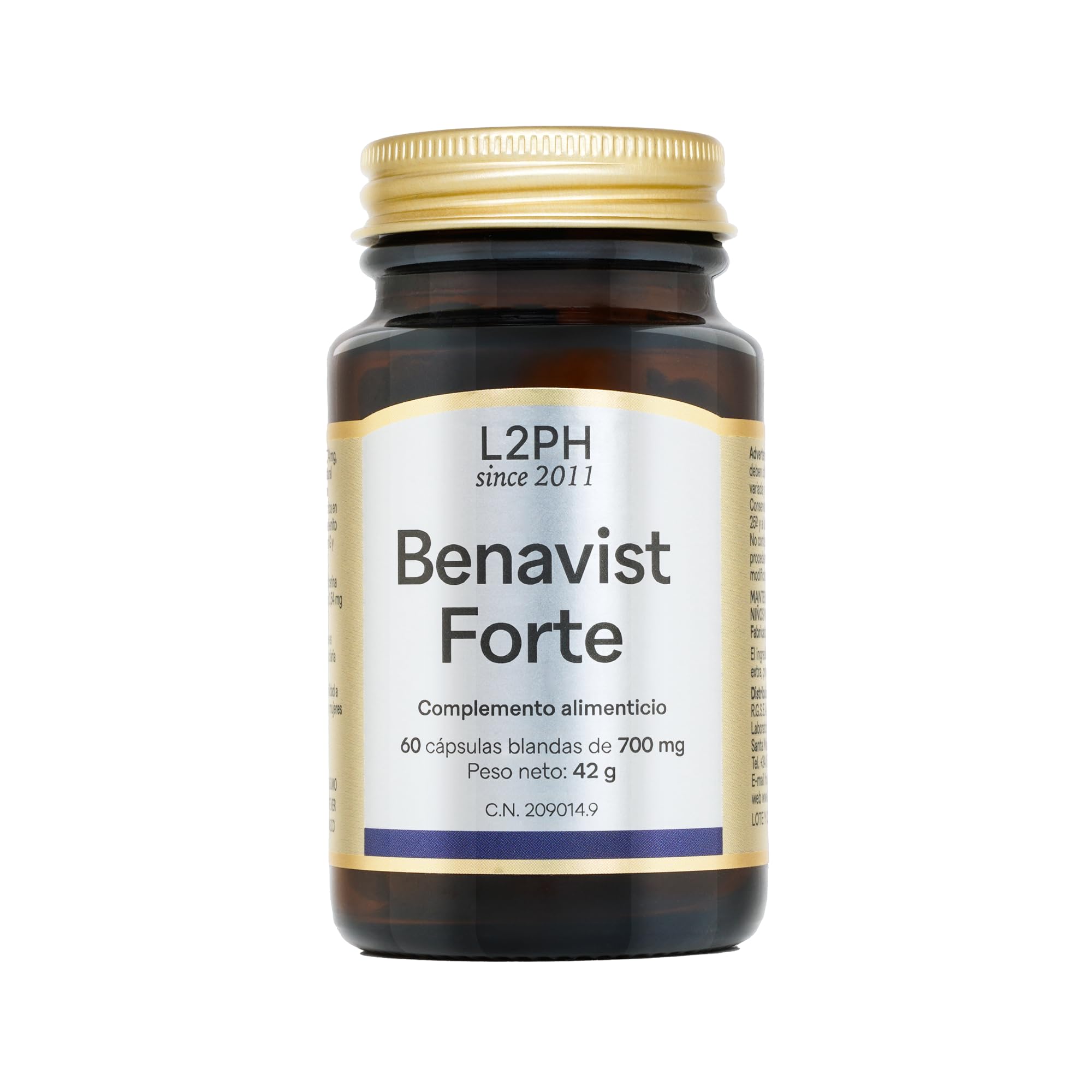 BENAVIST FORTE – Complemento Alimenticio antioxidante para Combatir el Envejecimientode la Piel, reducir Arrugas y mejorar la Salud Ocular (60 Cápsulas). Con Astaxantina, Betacaroteno y Luteína.