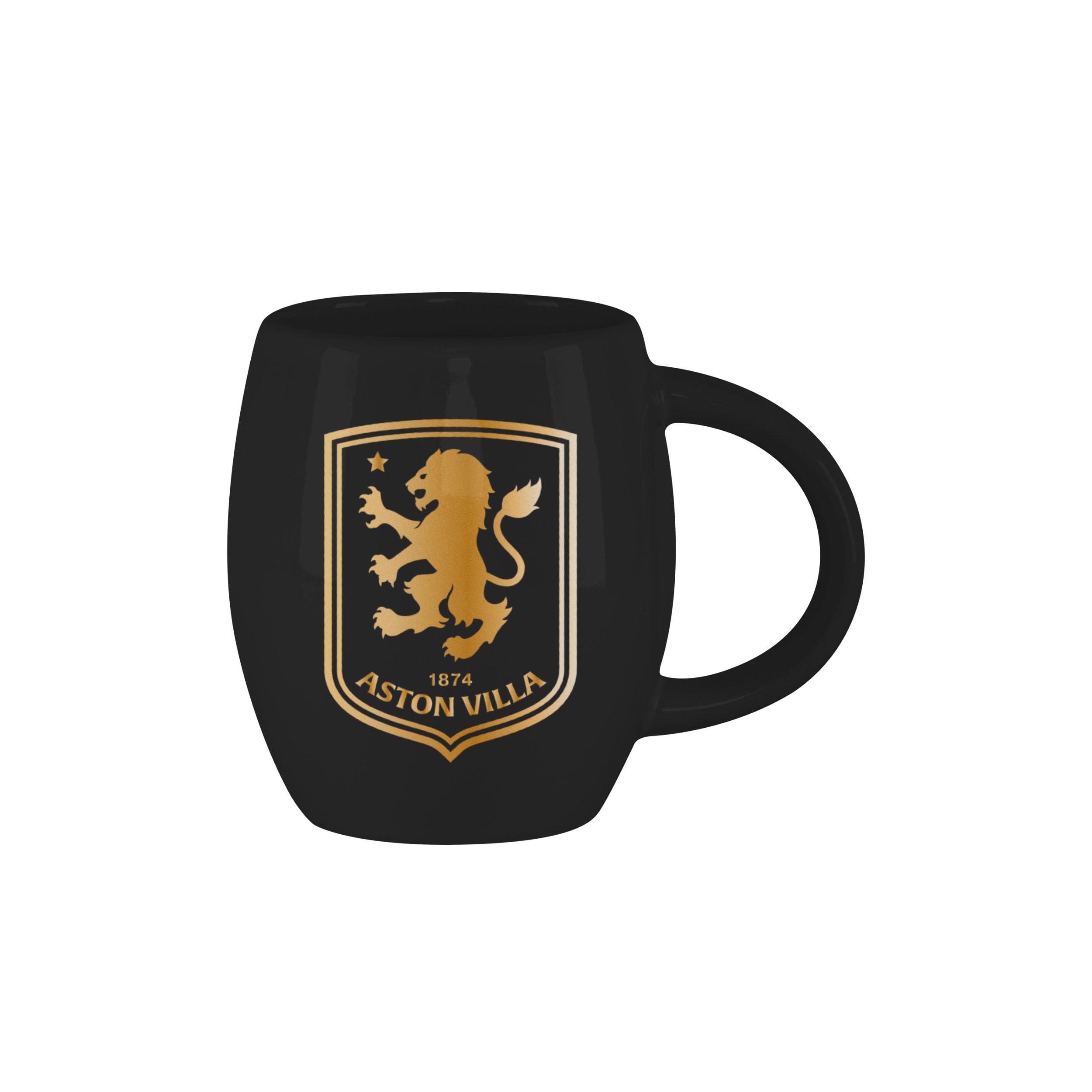 FOCO Officially Licensed Aston Villa FC Metallic Slogan Football Tea Coffee Mug