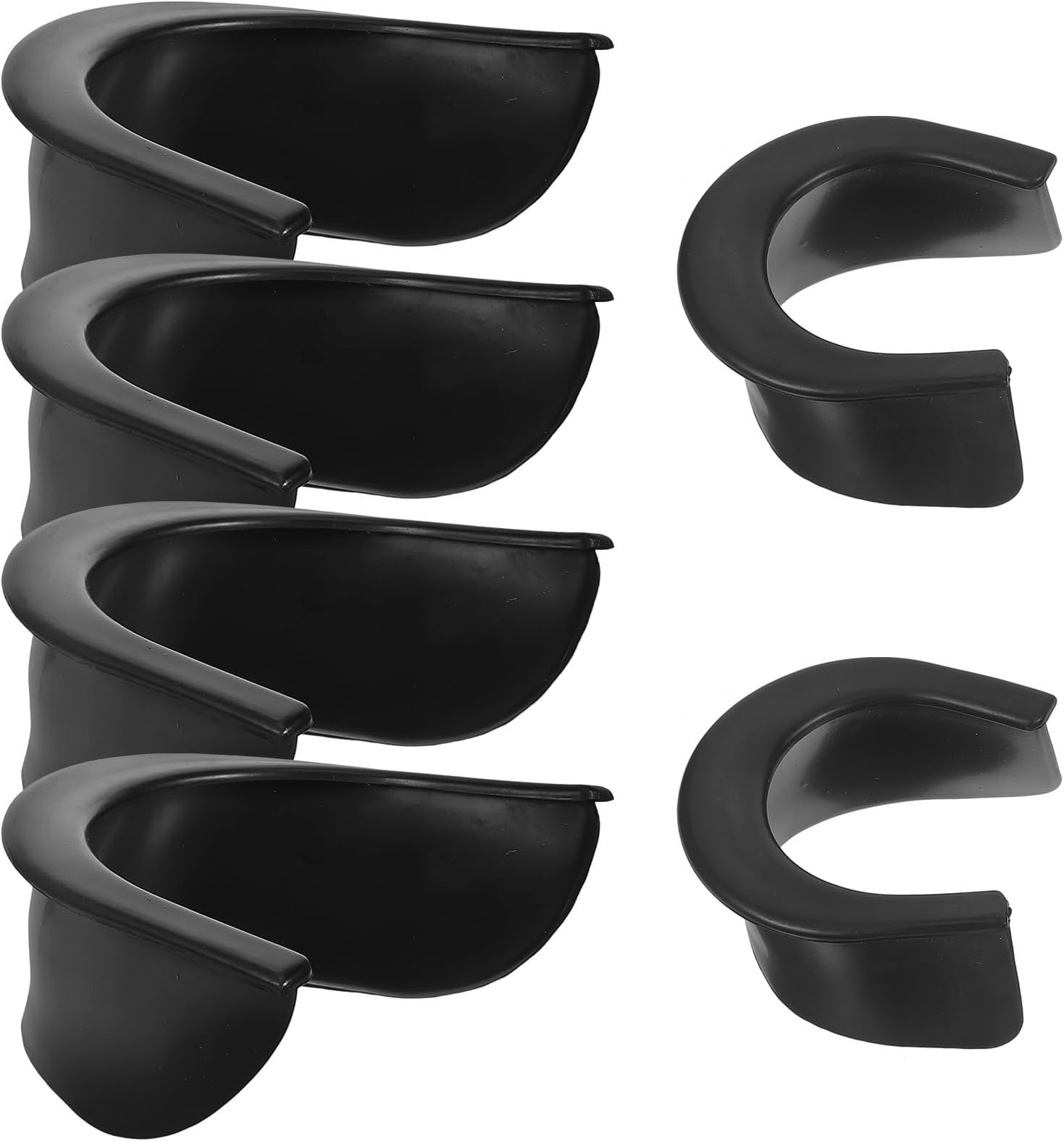 YARNOW 6Pcs Sturdy Billiard Pocket Liners with 4 Large and 2 Medium Corner Protectors, Professional Snooker Hole Liners for Daily Use Pool Table Accessories
