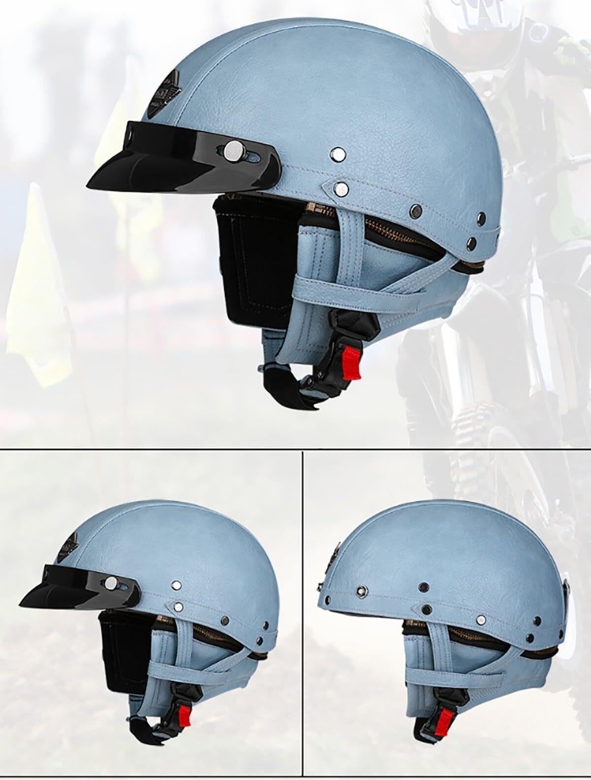 Kask Otwarty Retro Niemiecki, Heritage Unisex