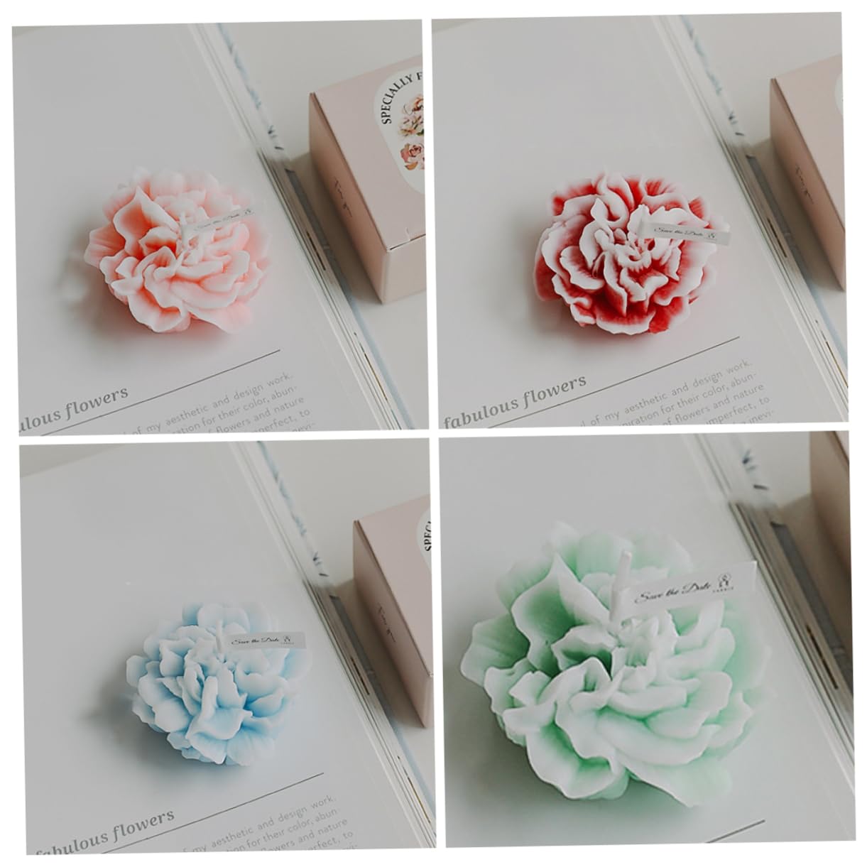 20stücke Duftkerzen Blumenform Kunstvolle Aromatische Kerzen Für Muttertag Hochzeiten Und Feiern Für Stimmungsvolle Raumdekoration Und Festlichkeiten
