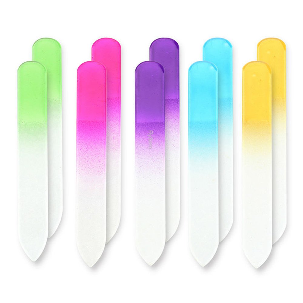 FlyItem10 Pcs/Set Crystal Glass Mixed Color Nail Files Manicure Nail Art Decoration Makeup Cosmetic Tool