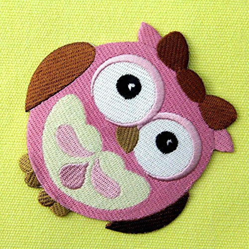 Zegin P0015USR Wide-Eyed Baby Girl Owl Embroidered Applique Iron thumb #2