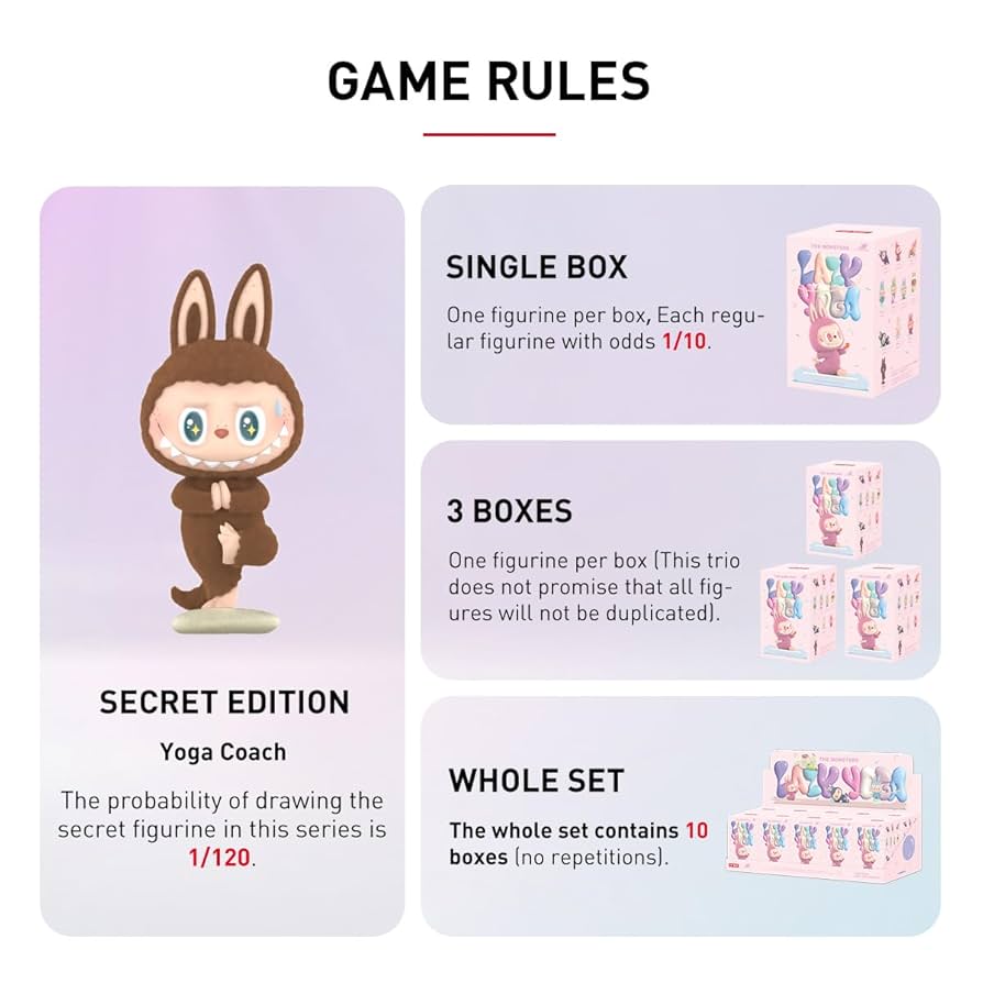 Amazon | POP MART THE MONSTERS Lazy Yogaシリーズ【アソート