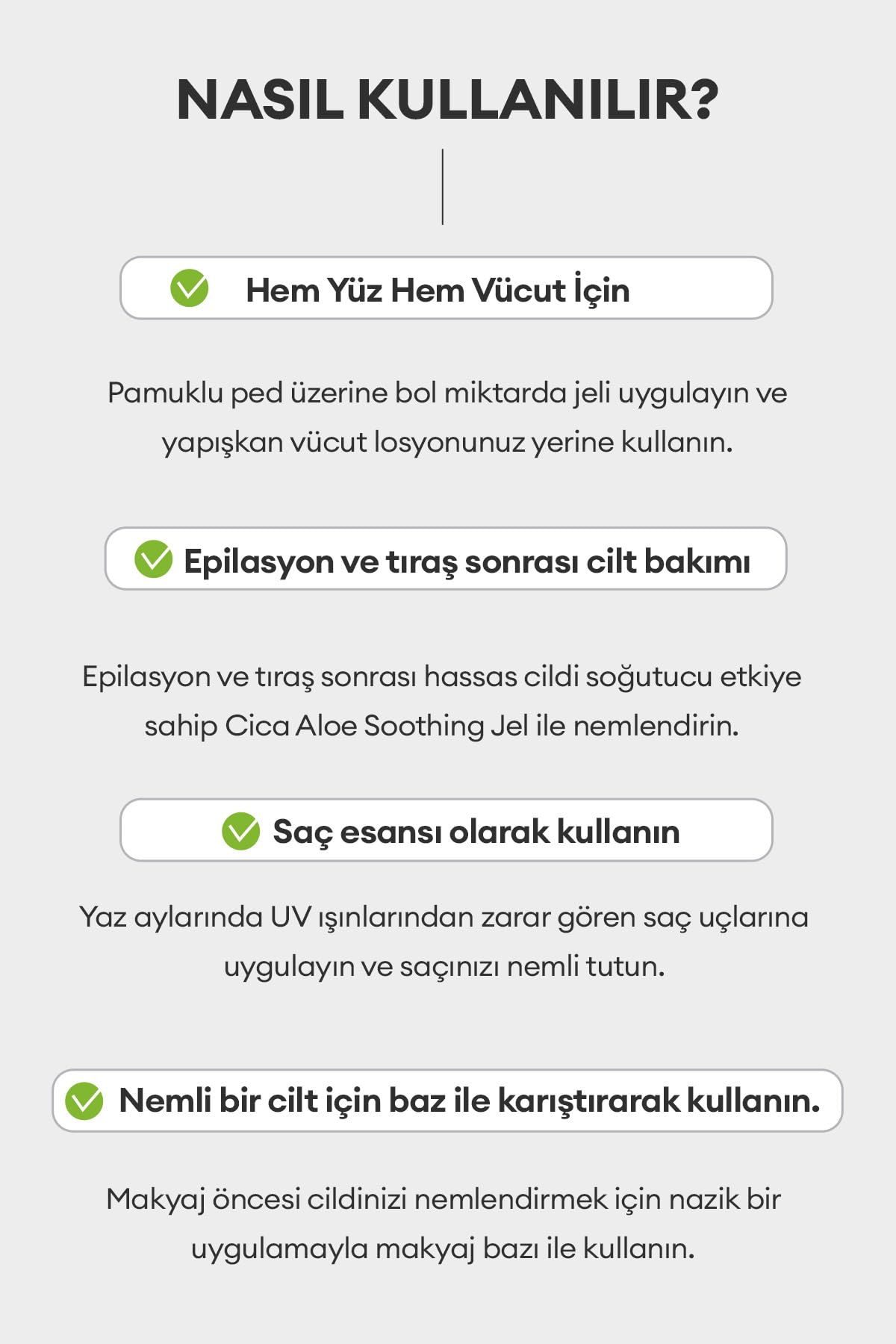 MISSHA%95 Cica Aloe Kompleksi İçeren Nemlendirici Jel 300ml Premium Cica Aloe Soothing Gel