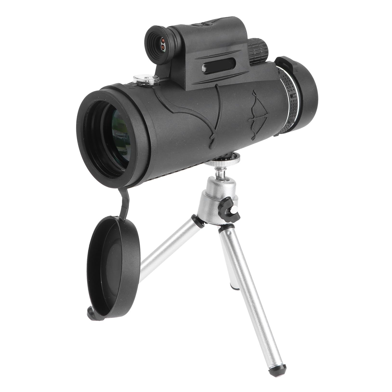 Angoily Monocular Tripode y Clip para Teléfono para Observación De Aves Viajes y Conciertos Telescopio Compacto y Ligero
