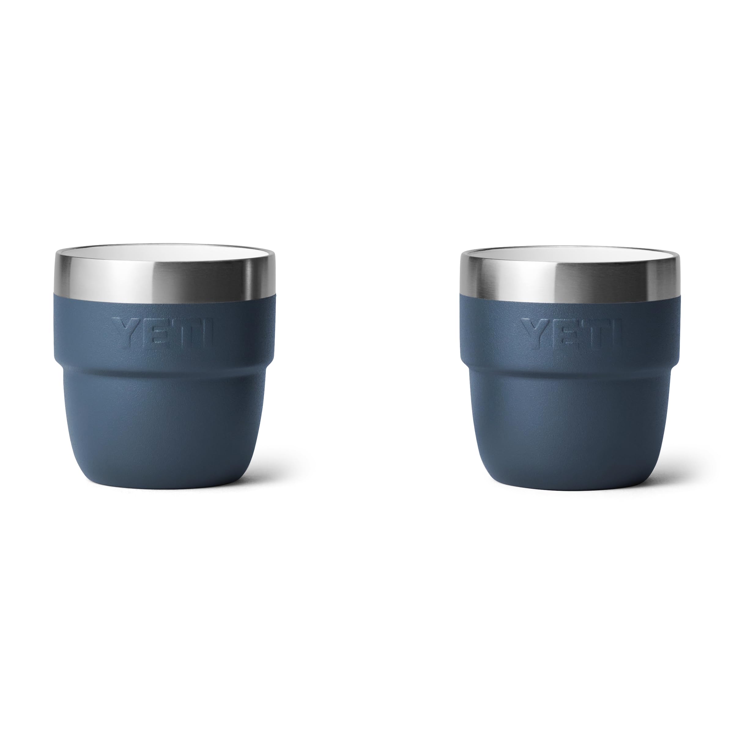 YETI Rambler Stapelbare Tasse Mit DuraSip Keramikbeschichtung, Navy, 2 Pack 4 oz (118 ml)