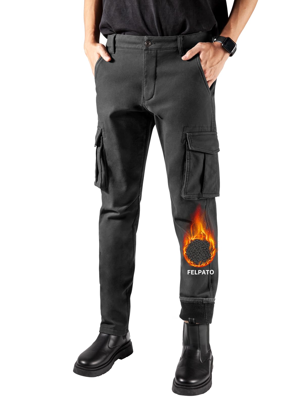 Jeans Couture Pantaloni Cargo Uomo Pantaloni da Lavoro Uomo Cargo Moto Invernali Impermeabili Uomo Pantaloni