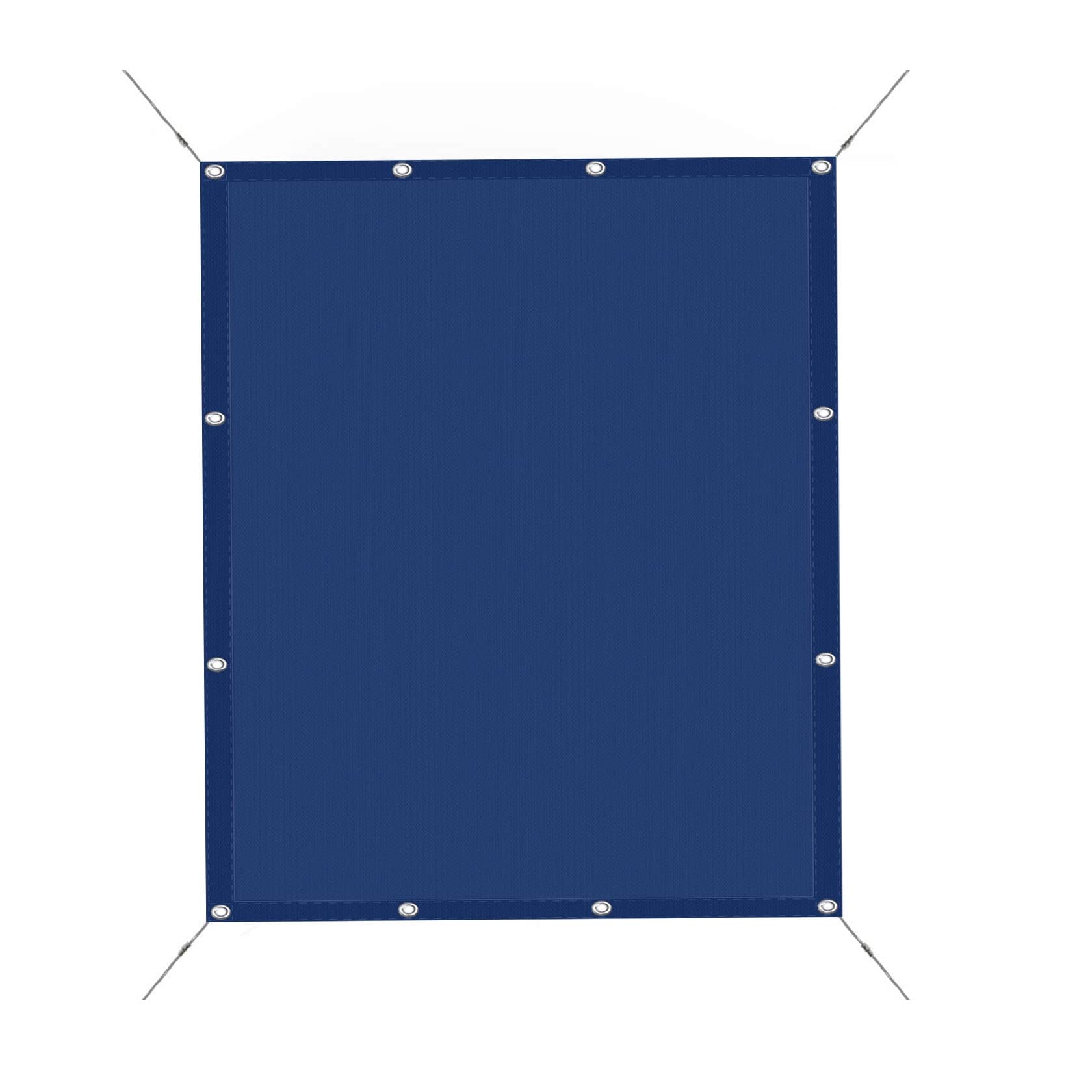 Waterproof Garden Sun Shade Sail Canopy 2 x 10 m(6.56 x 32.81ft) Weatherproof 98% UV Block Outdoor Waterproof Sun Sail with free rope for Outdoor Patio Garden, Navy Blue — image 1