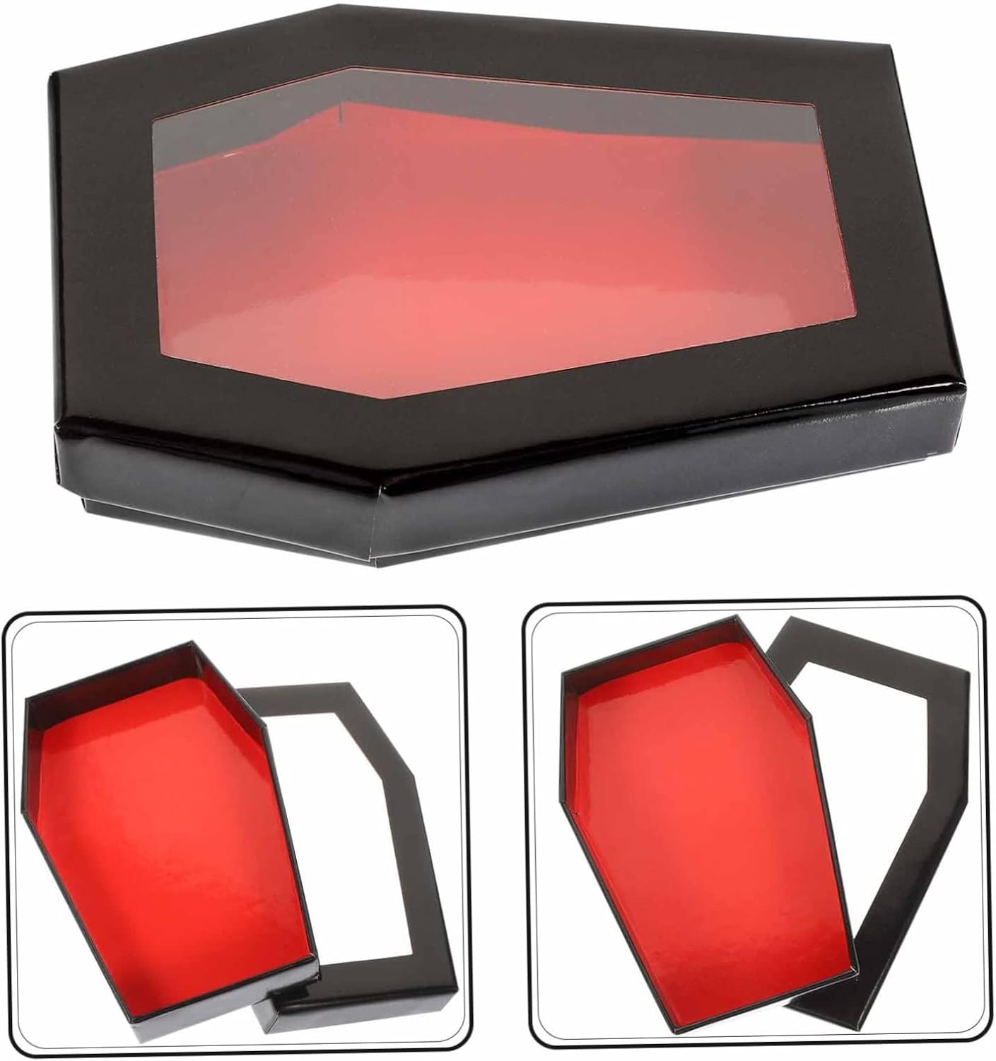 Coffin Shaped Portable PVC False Eyelash Storage Box for Girls Women image 5