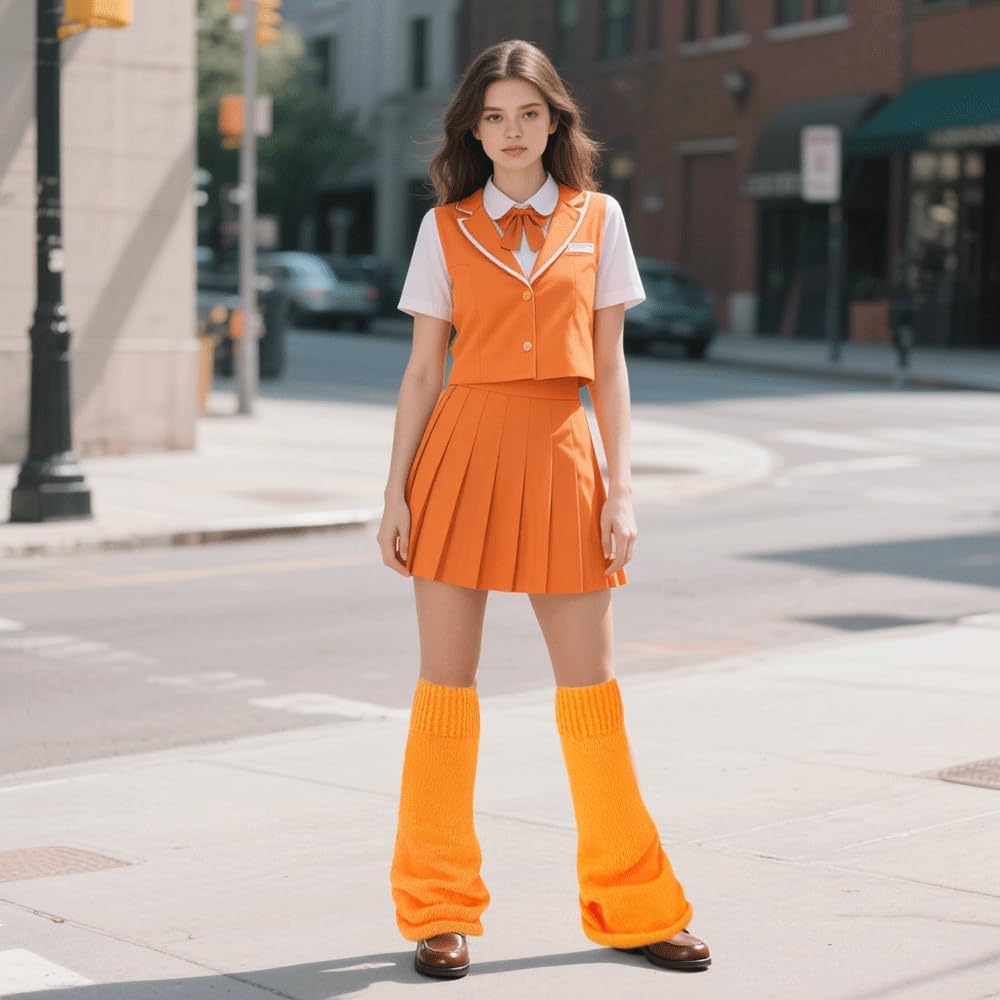 Leg Warmers for Women Girl Goth Flared Leg Warmers for Y2k 80s ballet Figure Skating Rave Accessories - Image 4