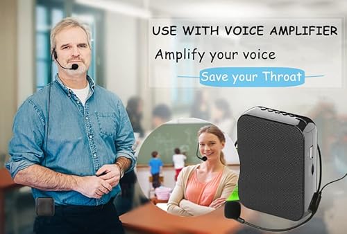 Huacam Set Of 2 Headset Microphone, Flexible Wired Boom For Voice Amplifier,Teachers, Speakers, Coaches, Presentations, Seniors And More #TOP5