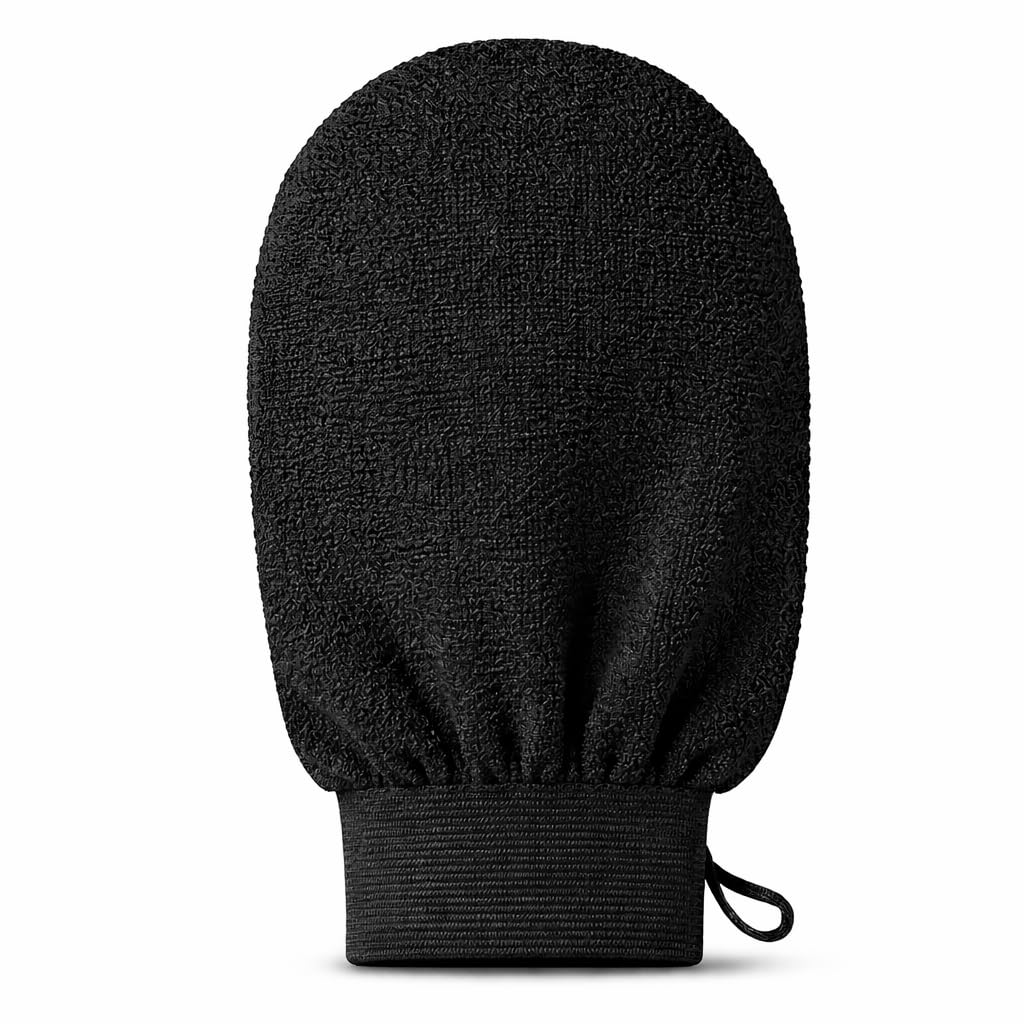 Exfoliating Glove for Body – Deep Cleansing Bathing Mitt for Dead Skin & Tan Removal, Premium Rayon Double Layered Scrubber, Spa-Like Body Exfoliator for Women BATH ROOM GLOVES(Black)-image-36