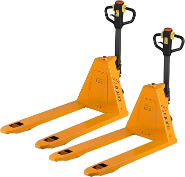 2-Pieces Electric Pallet Jack 3300lbs Capacity Economy Pallet Jack Lithium Battery Mini Type Jack 48" x27" Fork
