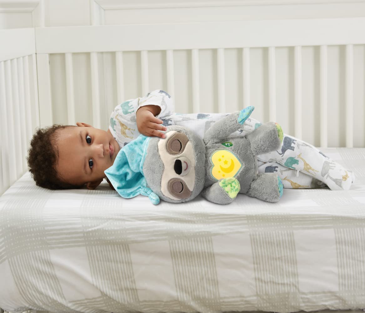 VTech Chrapanie dziecka, lenistwo drzemki - urocza przytulanka jako pomoc do spania - z naturalnymi i codziennymi dźwiękami, muzyką i lampką nocną - dla dzieci od urodzenia