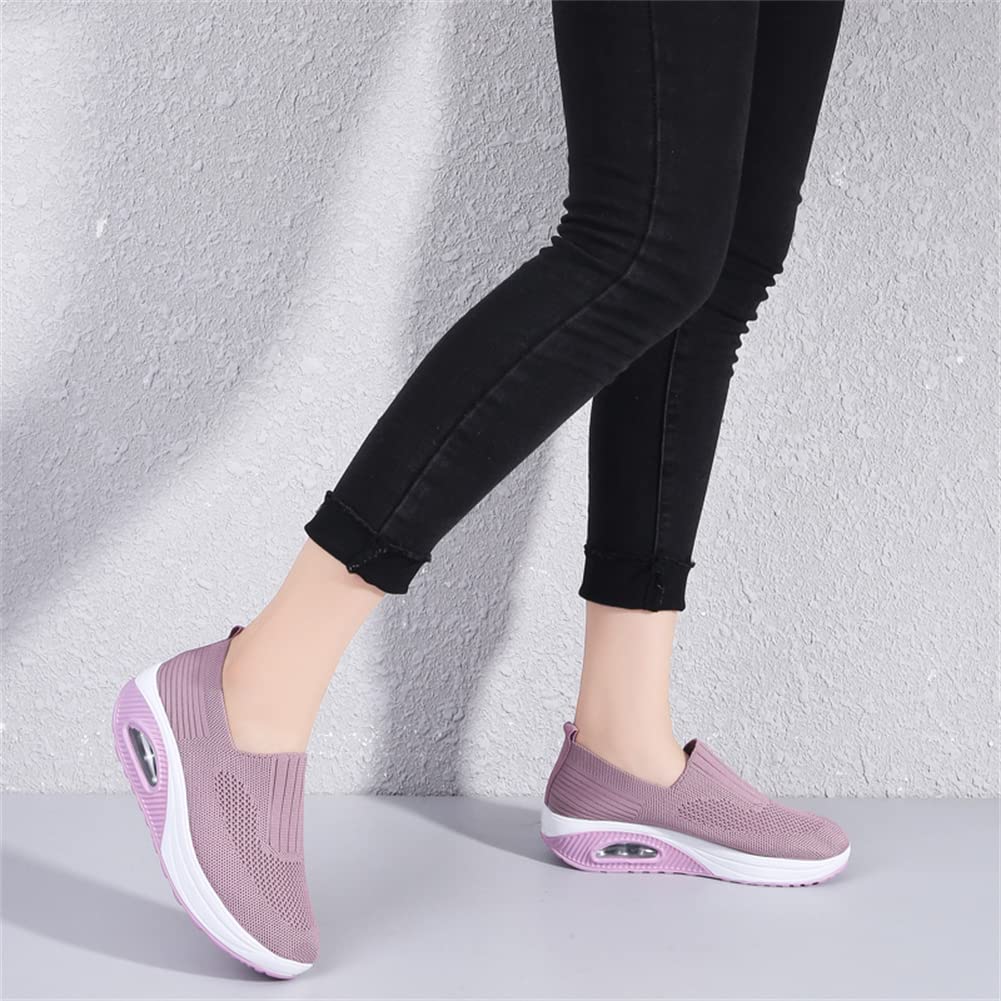 Damskie buty do fitnessu, oddychające buty z siateczki, szybkie zakładanie, buty sportowe, trampki, buty do biegania, czółenka