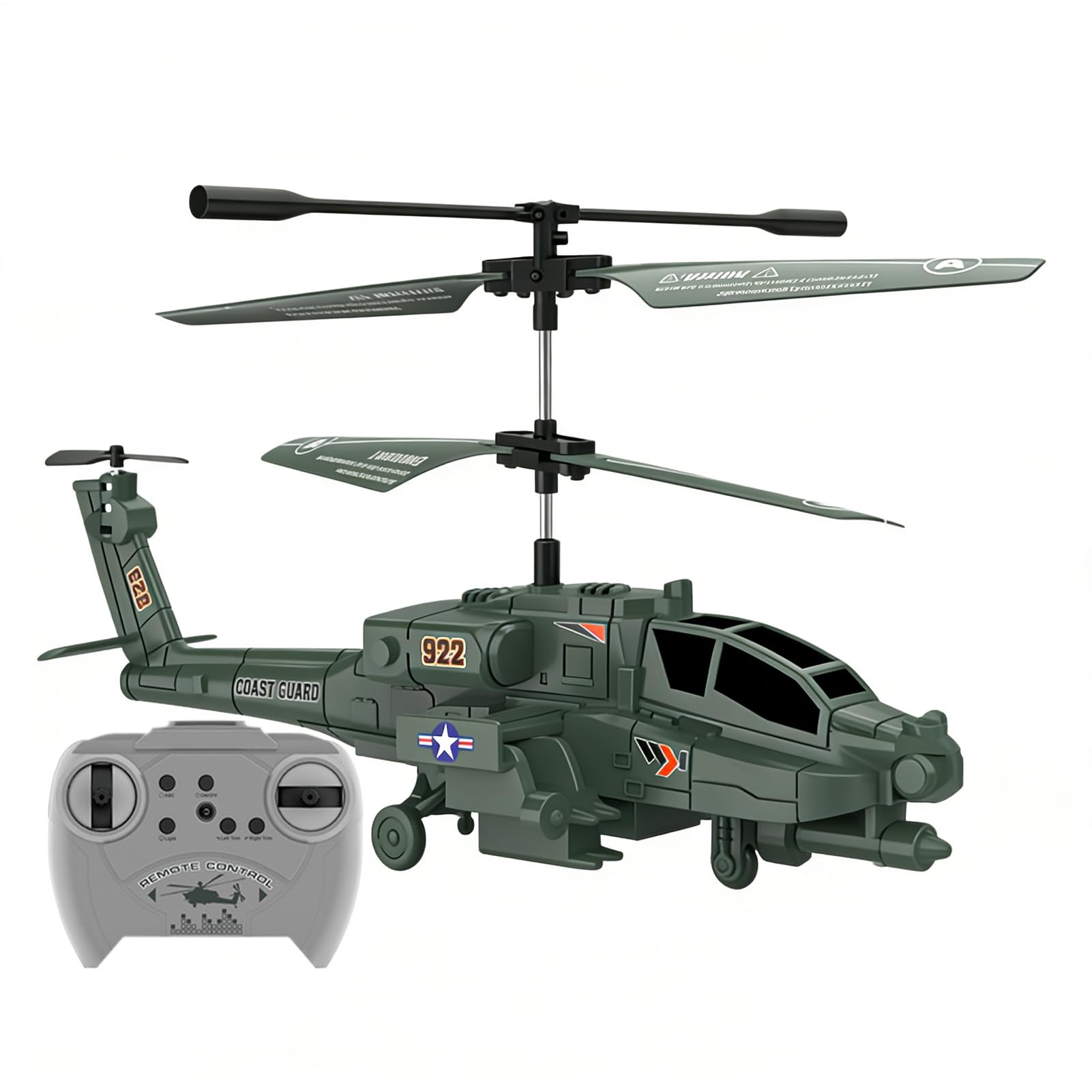 Generico Elicottero Telecomandato Per Adulti E Bambini, Volo Fluido, ABS, Giocattoli Per Aeroplani Telecomandati, Aereo RC Con A LED, Giocattolo Volante RC, Per Bambini Principianti 8+