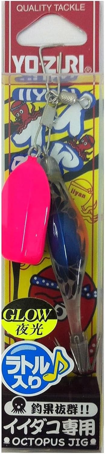 Yo-Zuri Squid Lure, Octopus: [ST] Eiyan Rattle with Lead, No. 6