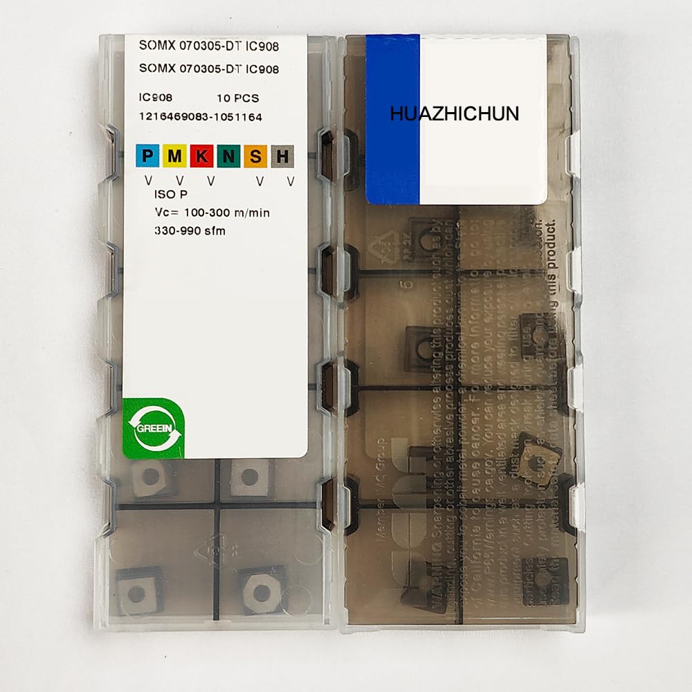 HUAZHICHUN S0MX 070305-DT IC908 Carbide Inserts Cutters Blade