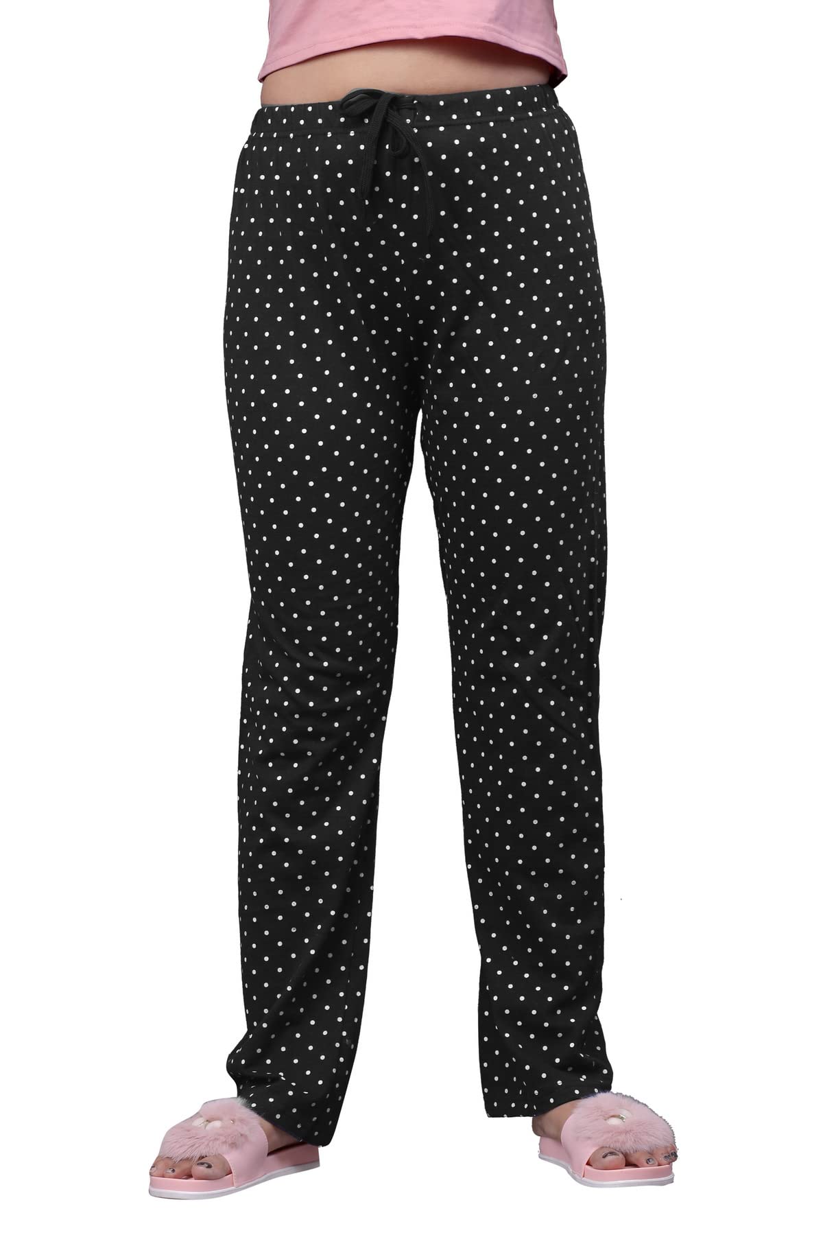 AJ FashionWomen Cotton Big Dot Printed Pyjamas and Night Pyjama for Women(Size:-S to 3XL)