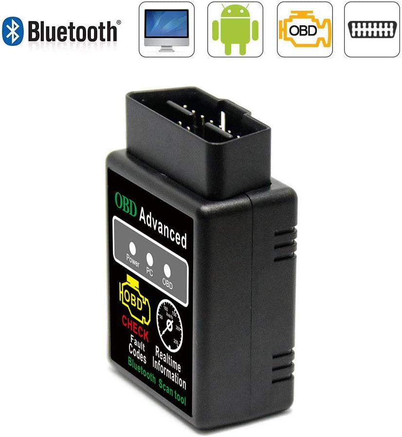 VAWcornic Bluetooth OBD2 Scanner OBDII Engine Fault Code Reader Reset Adapter for Android Windows, Car OBD2 Scanner Auto Check Engine Light Clear OBDII Diagnostic Scan Tool