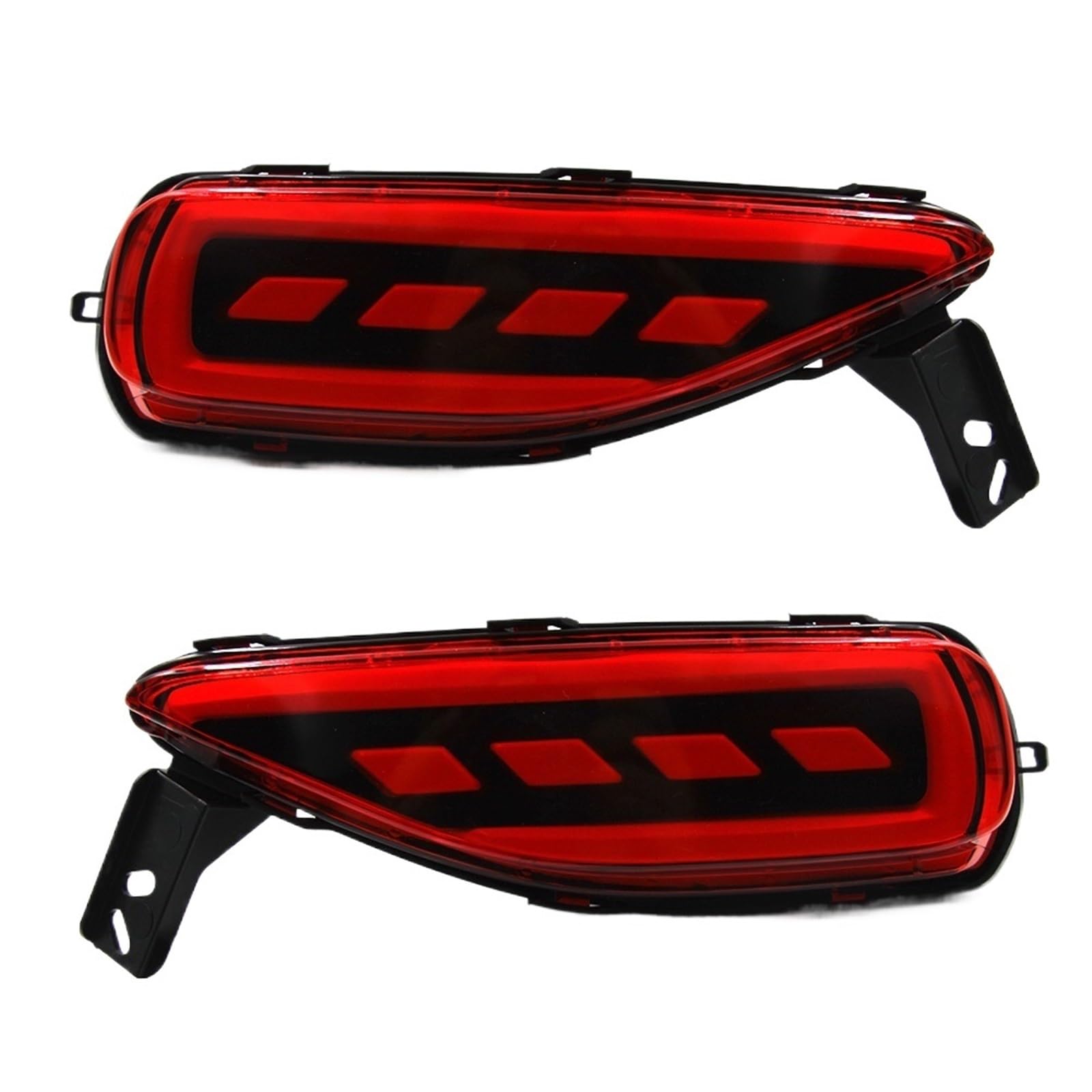 Conjunto piloto trasero coche Reflector De Parachoques Trasero LED Para FORTUNER 2016-2024, Luces Freno DRL, Accesorios Lámpara Parada, Reemplazos, 2 Uds