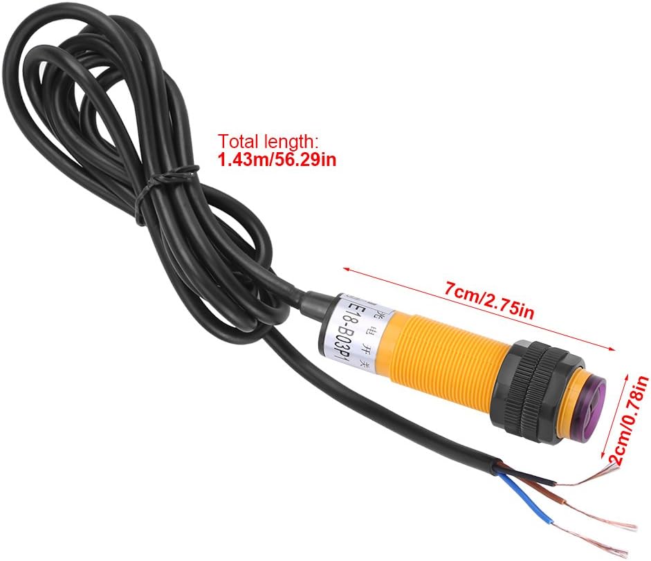 Infrared Ray Through-Beam Reflection Optical Photoelectric Switch Sensor E18-B03P1 5-30cm DC 6-36V PNP IR Photoelectric Sensor Switch